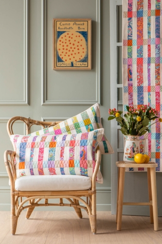 Tilda Patchwork Stoff Baumwolle - Bloomsville Garden Vista Iris